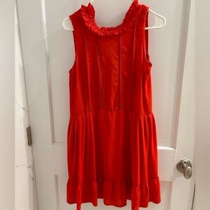 Anthropologie Sunday Best Red Dress Size S